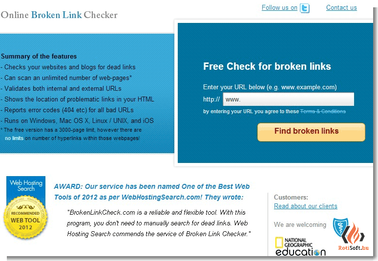 free-online-broken-link-checker