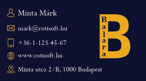 Balara nevjegy b rotisoft