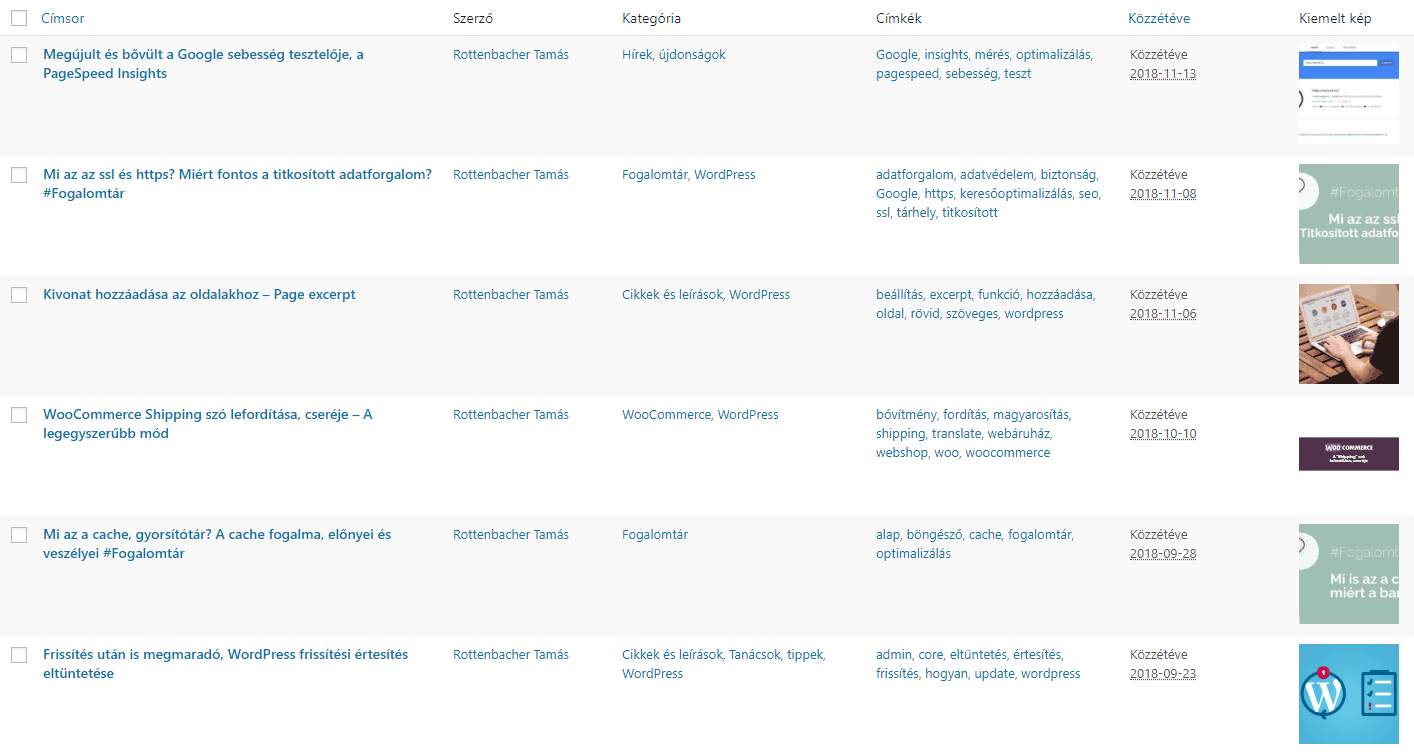Bejegyzes lista kiemelt keppel nagy