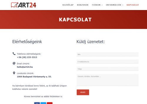 Art24 Kapcsolat