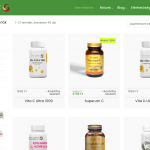 Supergreens Termeklista Widgettel