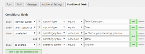 cf7 conditional fields