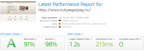 kutyaegeszseg gtmetrix pc