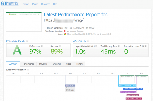 viragwebaruhaz gtmetrix
