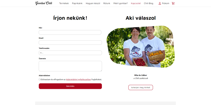 gombail teljes referencia pc kapcsolat