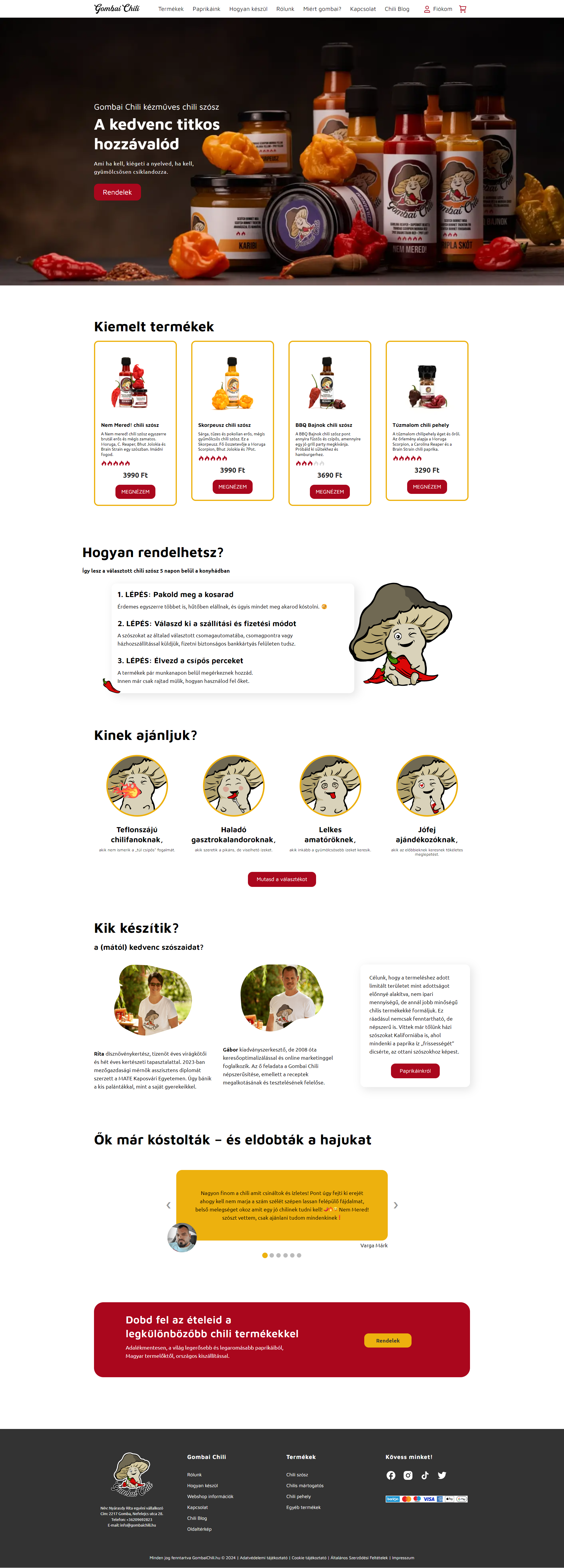 gombail teljes referencia pc